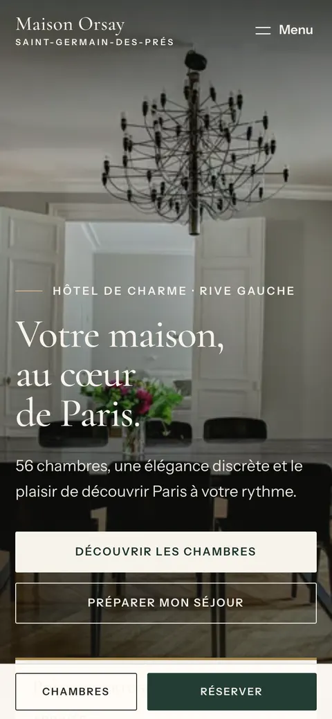 Site de Maison Orsay sur mobile